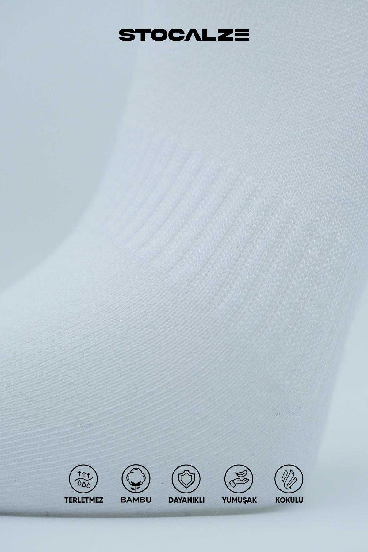 Stocalze Bambu Erkek Dikişsiz Kısa Patik Çorap. Terletmez 6'lı Kutulu Siyah Beyaz Görünmez Sneaker Çorap.